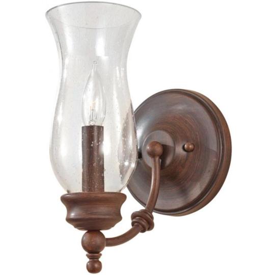 vinaren lampa country mediteranske rustikalne klasicky kov hneda bronz svietnik nastenne svetlo sklenena kupola retro vintage osvetlenie lameridiana zariadenie spalna balaton chata vidiecky dom.jpg